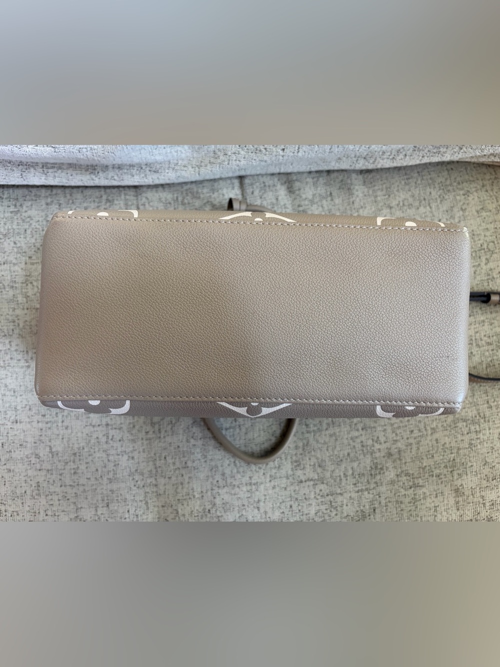 Louis Vuitton Petit Palais Taupe and Cream Monogram satchel with Gold Hardware - Picture 9 of 14